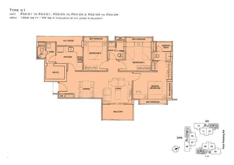 Murano, 349A Pasir Panjang Road, Buona Vista / West Coast / Clementi New Town, 3 Bedrooms, 1,066 sqft, Condominium For Sale, by Daniel Chan, 500046244 - 2D - PropertyGuru.com.sg