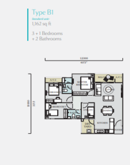 Fortune Perdana - Floor Plan - iProperty.com.my