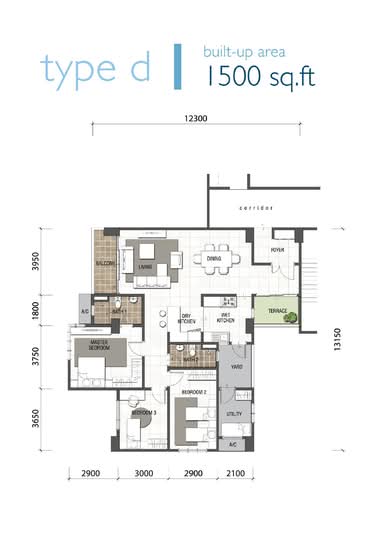 Sky Vista Residency - Floor Plan - iProperty.com.my