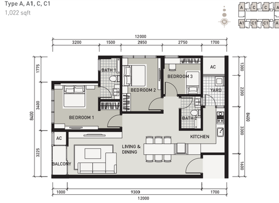 De Centrum Residences - Floor Plan - iProperty.com.my