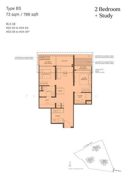 Nava Grove, 40 Pine Grove, Clementi Park / Upper Bukit Timah, 2 Bedrooms, 786 sqft, Condominium For Sale, by Dennis Lim, 500275211 - 2D - PropertyGuru.com.sg