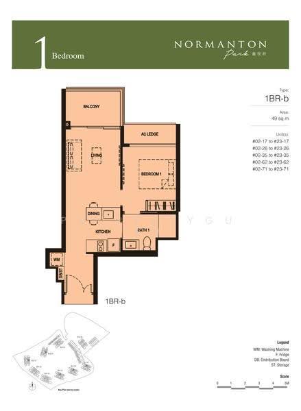 Normanton Park, 49 Normanton Park, Buona Vista / West Coast / Clementi New Town, 1 Bedroom, 527 sqft, Condominium For Sale, by Justin Kwek, 500282005 - 2D - PropertyGuru.com.sg