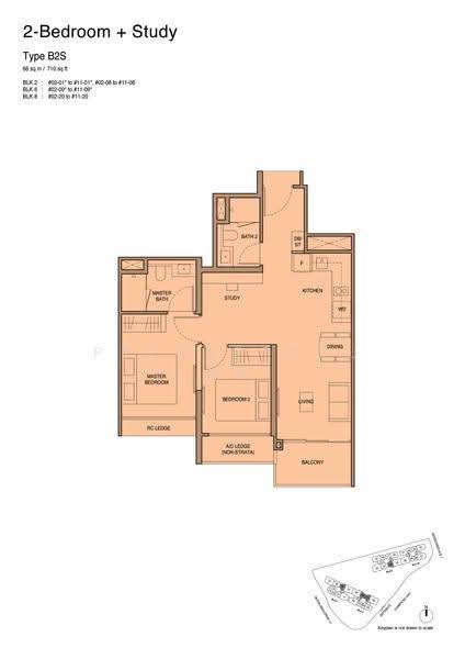 Norwood Grand, 8 Champions Way, Admiralty / Woodlands, 2 Bedrooms, 710 sqft, Condominium For Sale, by Jayden Ong 王盛傑, 500277269 - 2D - PropertyGuru.com.sg