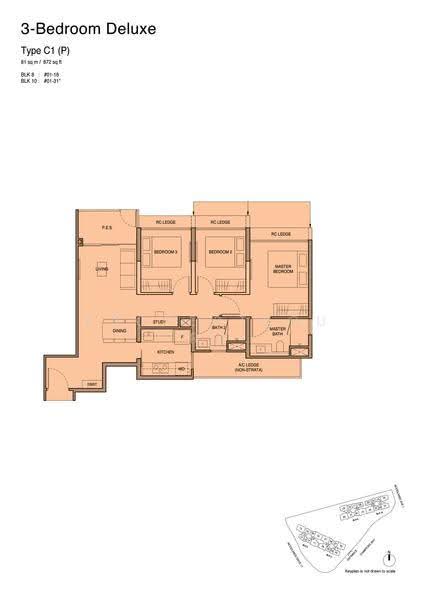 Norwood Grand, Admiralty / Woodlands, 3 Bedrooms, 872 sqft, Condominium For Rent, by Dwayne Peh 白敬弘, 500274972 - 2D - PropertyGuru.com.sg