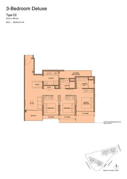 Norwood Grand, 2 Champions Way, Admiralty / Woodlands, 3 Bedrooms, 883 sqft, Condominium For Rent, by Irene Tan, 500276948 - 2D - PropertyGuru.com.sg