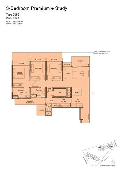 Norwood Grand, 8 Champions Way, Admiralty / Woodlands, 3 Bedrooms, 1,044 sqft, Condominium For Rent, by Ray Tan, 500279175 - 2D - PropertyGuru.com.sg