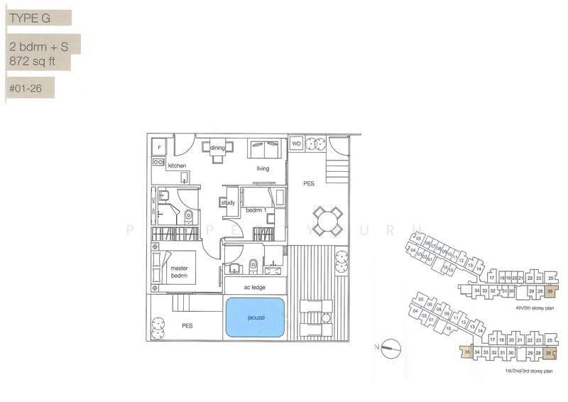 NottingHill Suites, 29A Toh Tuck Road, Clementi Park / Upper Bukit Timah, 2 Bedrooms, 872 sqft, Apartment For Sale, by Henry Lim, 21169867 - 2D - PropertyGuru.com.sg