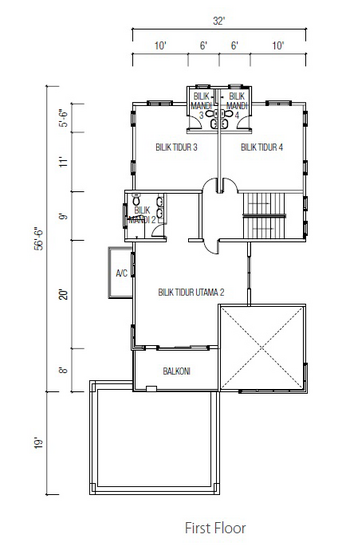 Ridgewood @ Taman Bercham Permai - Floor Plan - iProperty.com.my
