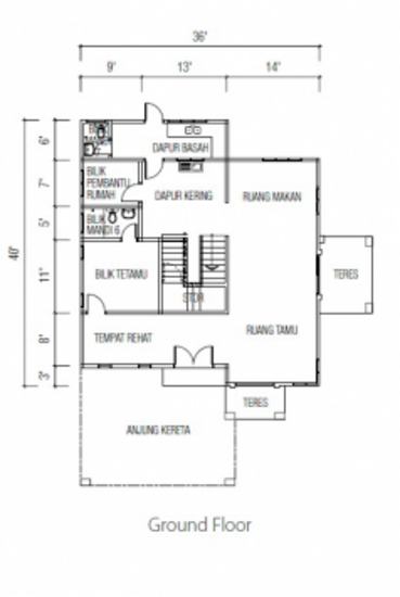 Ridgewood @ Taman Bercham Permai - Floor Plan - iProperty.com.my