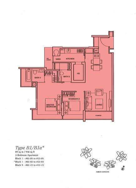 One Amber, 1 Amber Gardens, East Coast / Marine Parade, 2 Bedrooms, 958 sqft, Condominium For Rent, by Moses Quek, 6012524 - 2D - PropertyGuru.com.sg