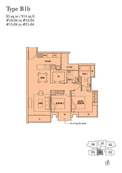One Devonshire, 1 Devonshire Road, Orchard / River Valley, 2 Bedrooms, 915 sqft, Condominium For Rent, by Eva Peng Juan, 500276700 - 2D - PropertyGuru.com.sg