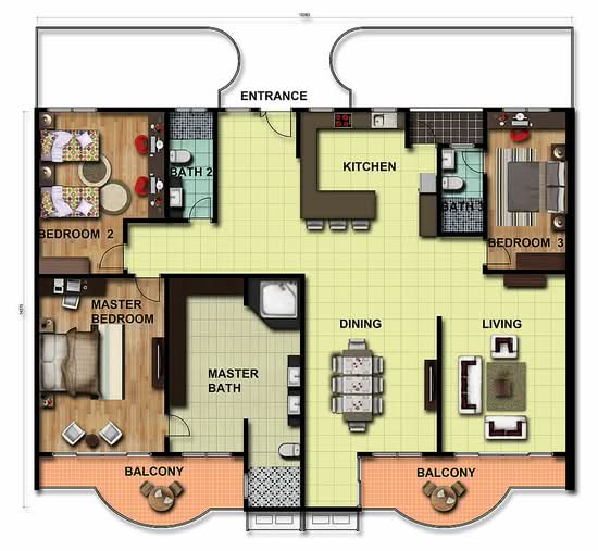 The Laguna - Floor Plan - iProperty.com.my