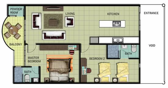 The Laguna - Floor Plan - iProperty.com.my