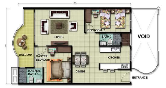 The Laguna - Floor Plan - iProperty.com.my