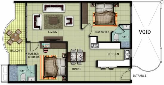 The Laguna - Floor Plan - iProperty.com.my