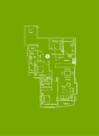 Santubong Suites - Floor Plan - iProperty.com.my