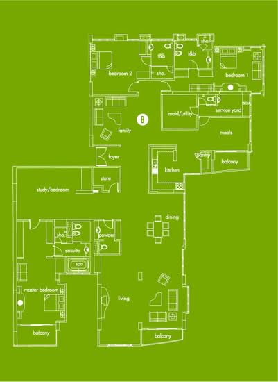 Santubong Suites - Floor Plan - iProperty.com.my