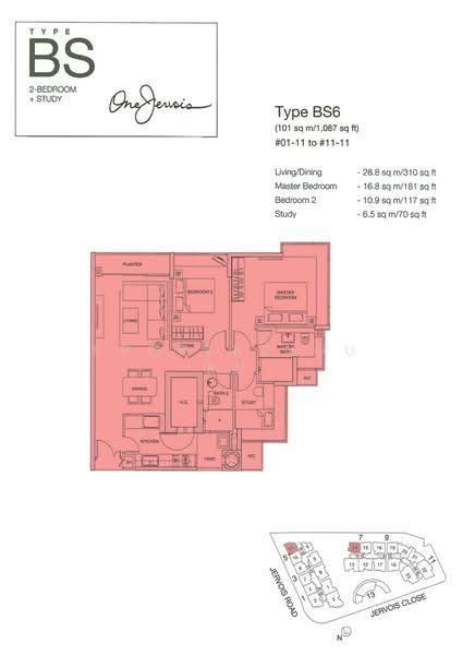 One Jervois, 7 Jervois Close, Tanglin / Holland / Bukit Timah, 2 Bedrooms, 1,087 sqft, Condominium For Rent, by David Ho, 20628134 - 2D - PropertyGuru.com.sg