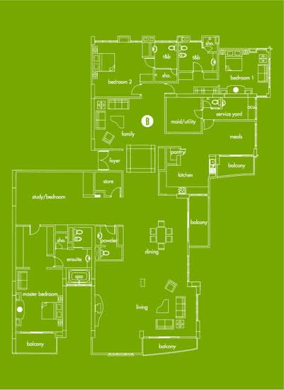 Santubong Suites - Floor Plan - iProperty.com.my