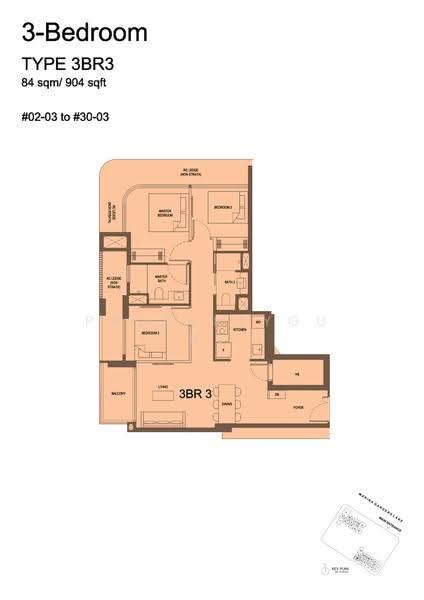 One Marina Gardens, 3 Marina Gardens Lane, Boat Quay / Raffles Place / Marina, 3 Bedrooms, 904 sqft, Apartment For Sale, by Pauline Ong, 500273828 - 2D - PropertyGuru.com.sg