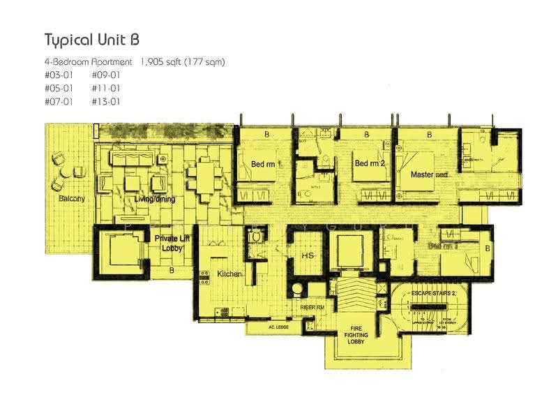 One Robin, 1 Robin Road, Tanglin / Holland / Bukit Timah, 4 Bedrooms, 1,905 sqft, Condominium For Sale, by Nicholas Cho, 500276014 - 2D - PropertyGuru.com.sg