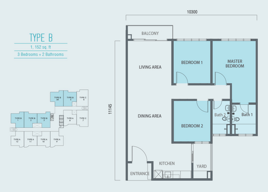 Aurora Residence @ Lake Side City - Floor Plan - iProperty.com.my