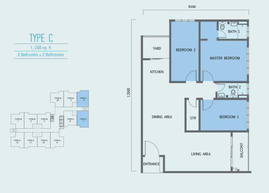 Aurora Residence @ Lake Side City - Floor Plan - iProperty.com.my