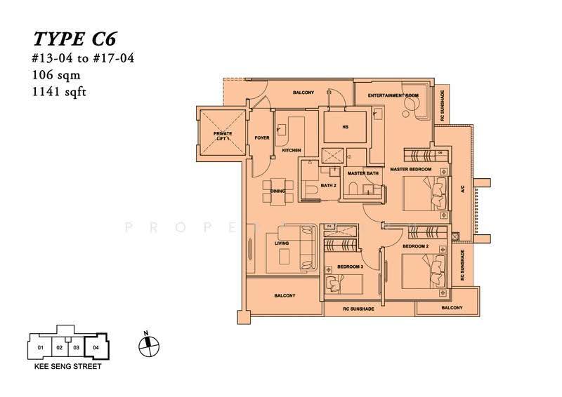 Onze @ Tanjong Pagar, 11 Kee Seng Street, Chinatown / Tanjong Pagar, 2 Bedrooms, 672 sqft, Apartment For Rent, by Axel Ong, 22637198 - 2D - PropertyGuru.com.sg