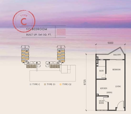 Timur Bay Seafront Residence - Floor Plan - iProperty.com.my