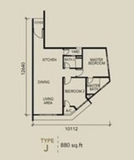 The Centrina Service Apartment@Central Residence - Floor Plan - iProperty.com.my