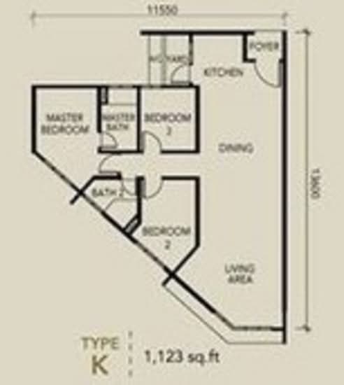 The Centrina Service Apartment@Central Residence - Floor Plan - iProperty.com.my