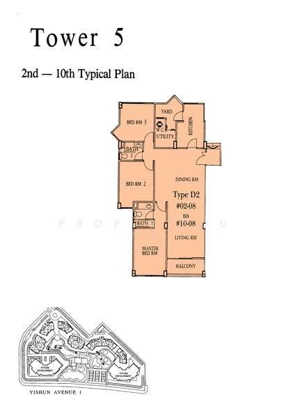 Orchid Park Condominium, 85 Yishun Street 81, Sembawang / Yishun, 3 Bedrooms, 1,206 sqft, Condominium For Sale, by Charlotte Ho, 60236264 - 2D - PropertyGuru.com.sg