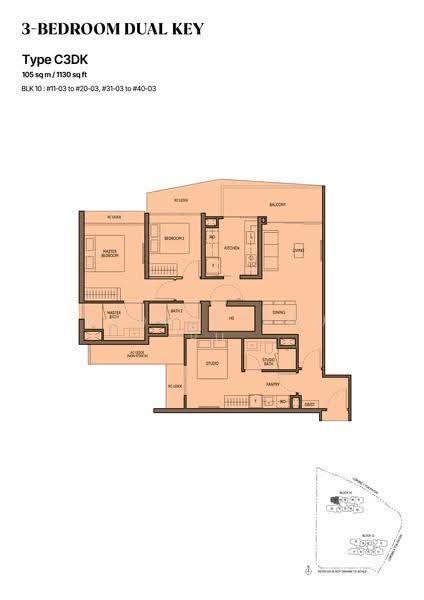 The Orie, 10 Lorong 1 Toa Payoh, Balestier / Toa Payoh, 3 Bedrooms, 1,130 sqft, Condominium For Sale, by Dennis Lim, 500282410 - 2D - PropertyGuru.com.sg