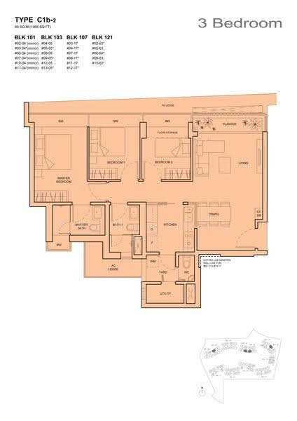 The Palette, 111 Pasir Ris Grove, Pasir Ris / Tampines, 3 Bedrooms, 1,066 sqft, Condominium For Rent, by Jayden Chen, 500057442 - 2D - PropertyGuru.com.sg