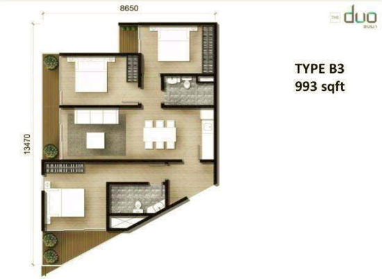 The New Duo @ Edumetro - Floor Plan - iProperty.com.my