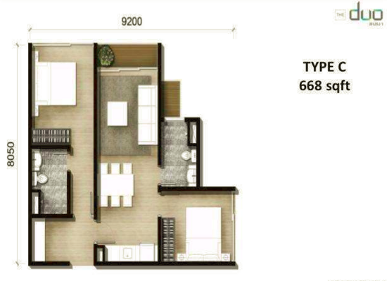 The New Duo @ Edumetro - Floor Plan - iProperty.com.my