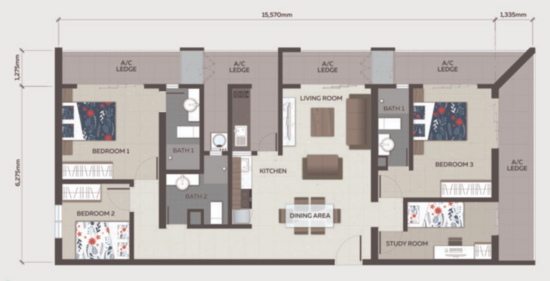 Fortune Centra - Floor Plan - iProperty.com.my