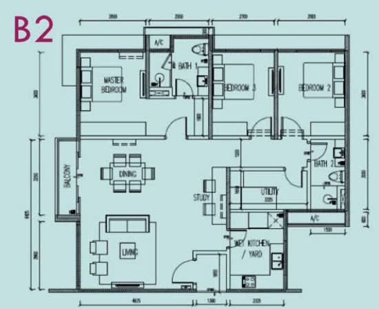 Riana South - Floor Plan - iProperty.com.my