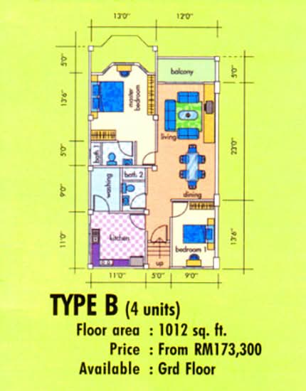 Kuhara Court - Floor Plan - iProperty.com.my