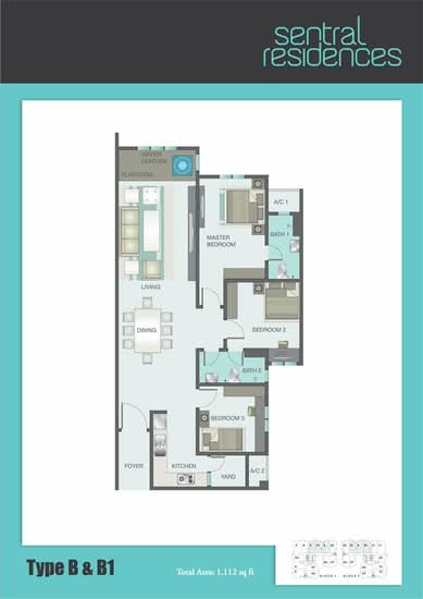 Sentral Residences I & II - Floor Plan - iProperty.com.my