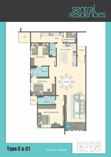 Sentral Residences I & II - Floor Plan - iProperty.com.my