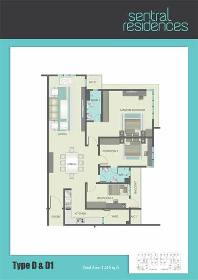 Sentral Residences I & II - Floor Plan - iProperty.com.my