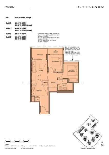 Parc Clematis, 8B Jalan Lempeng, Buona Vista / West Coast / Clementi New Town, 2 Bedrooms, 689 sqft, Condominium For Sale, by Melissa Wu, 500279380 - 2D - PropertyGuru.com.sg