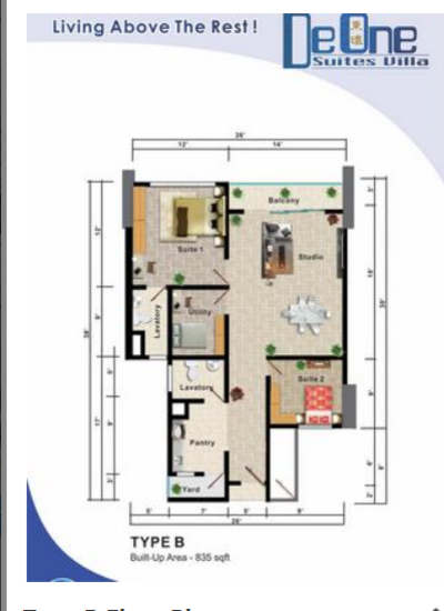 De One Suites Villa - Floor Plan - iProperty.com.my