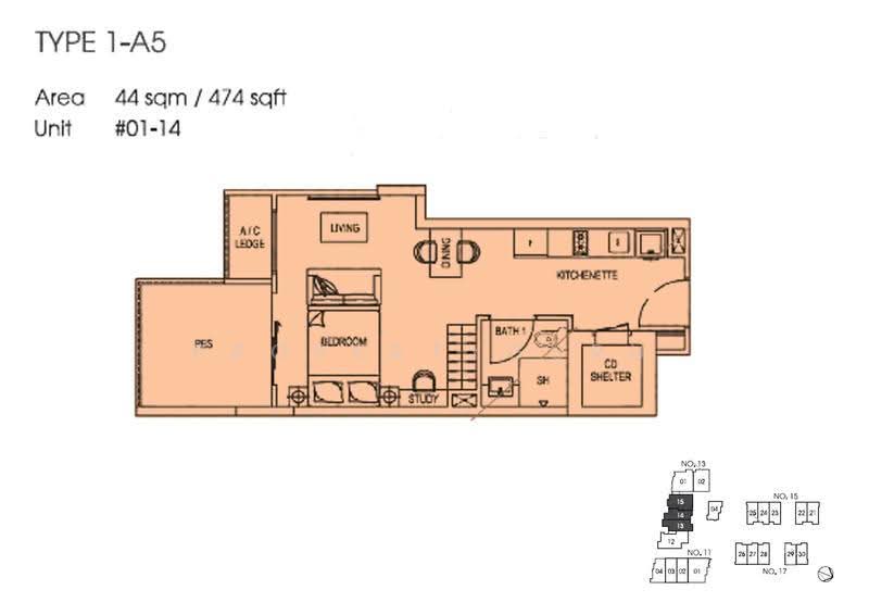 Parc Elegance, 13 Telok Kurau Road, East Coast / Marine Parade, Studio, 474 sqft, Condominium For Sale, by Aloysius Ang, 500134204 - 2D - PropertyGuru.com.sg