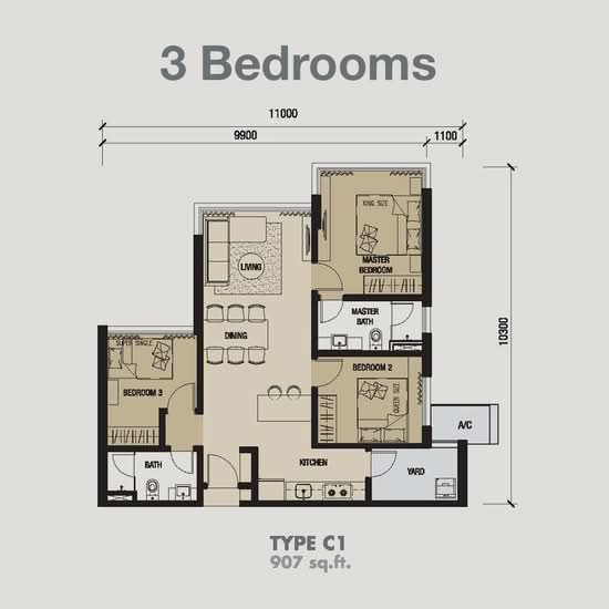 Icon Residenz @ Icon City - Floor Plan - iProperty.com.my
