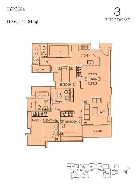 Parc Mondrian, 21 Woodleigh Close, Macpherson / Potong Pasir, 3 Bedrooms, 1,184 sqft, Apartment For Sale, by Jay Loy 黎仕緯, 500274058 - 2D - PropertyGuru.com.sg