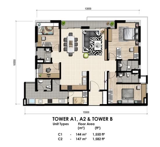 Sapphire On The Park - Floor Plan - iProperty.com.my