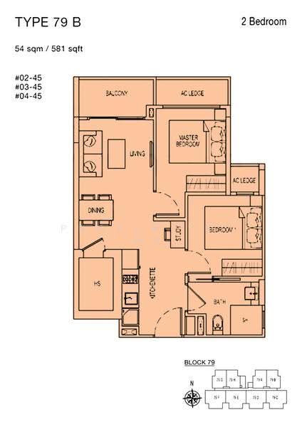 Parc Rosewood, 71 Rosewood Drive, Admiralty / Woodlands, 2 Bedrooms, 581 sqft, Condominium For Sale, by Caleb Seah, 500275729 - 2D - PropertyGuru.com.sg