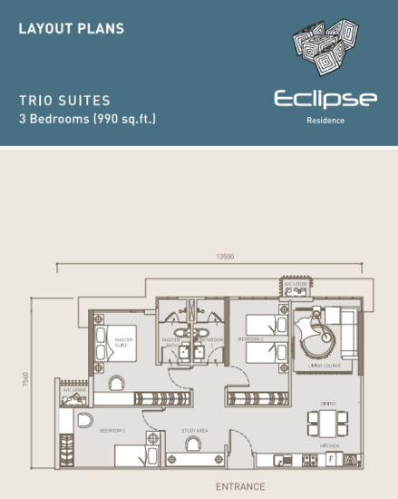 Eclipse Residence @ Pan'gaea - Floor Plan - iProperty.com.my